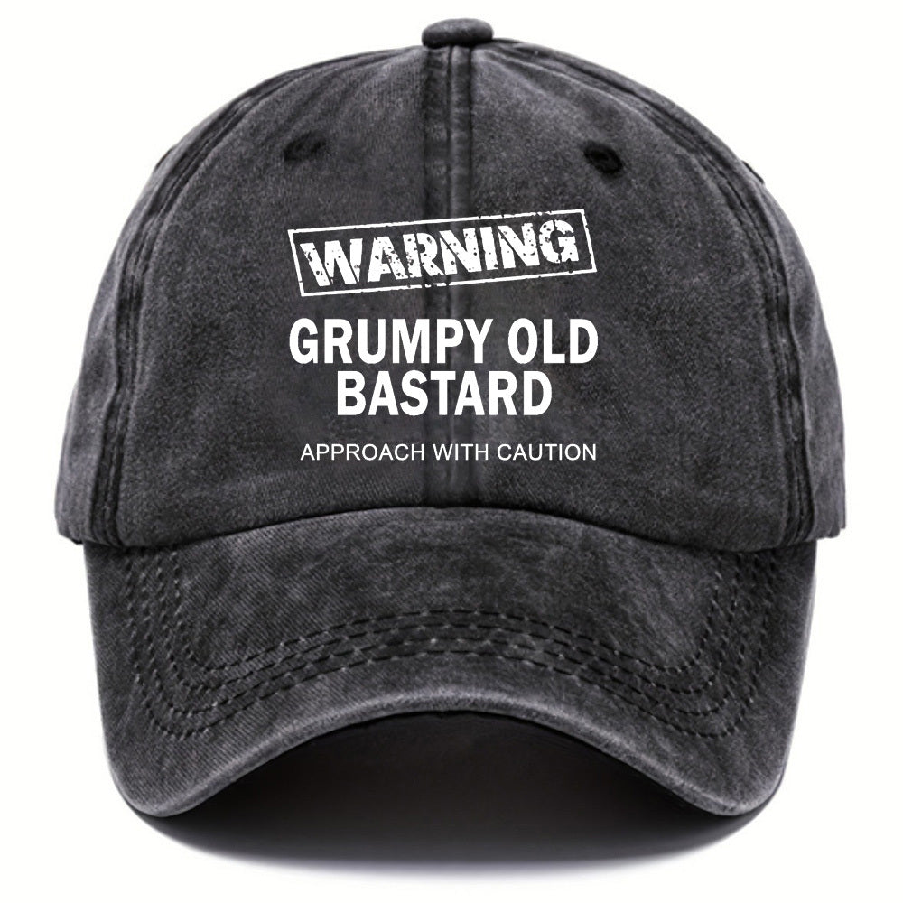 Unisex Distressed Retro Letter Baseball Cap