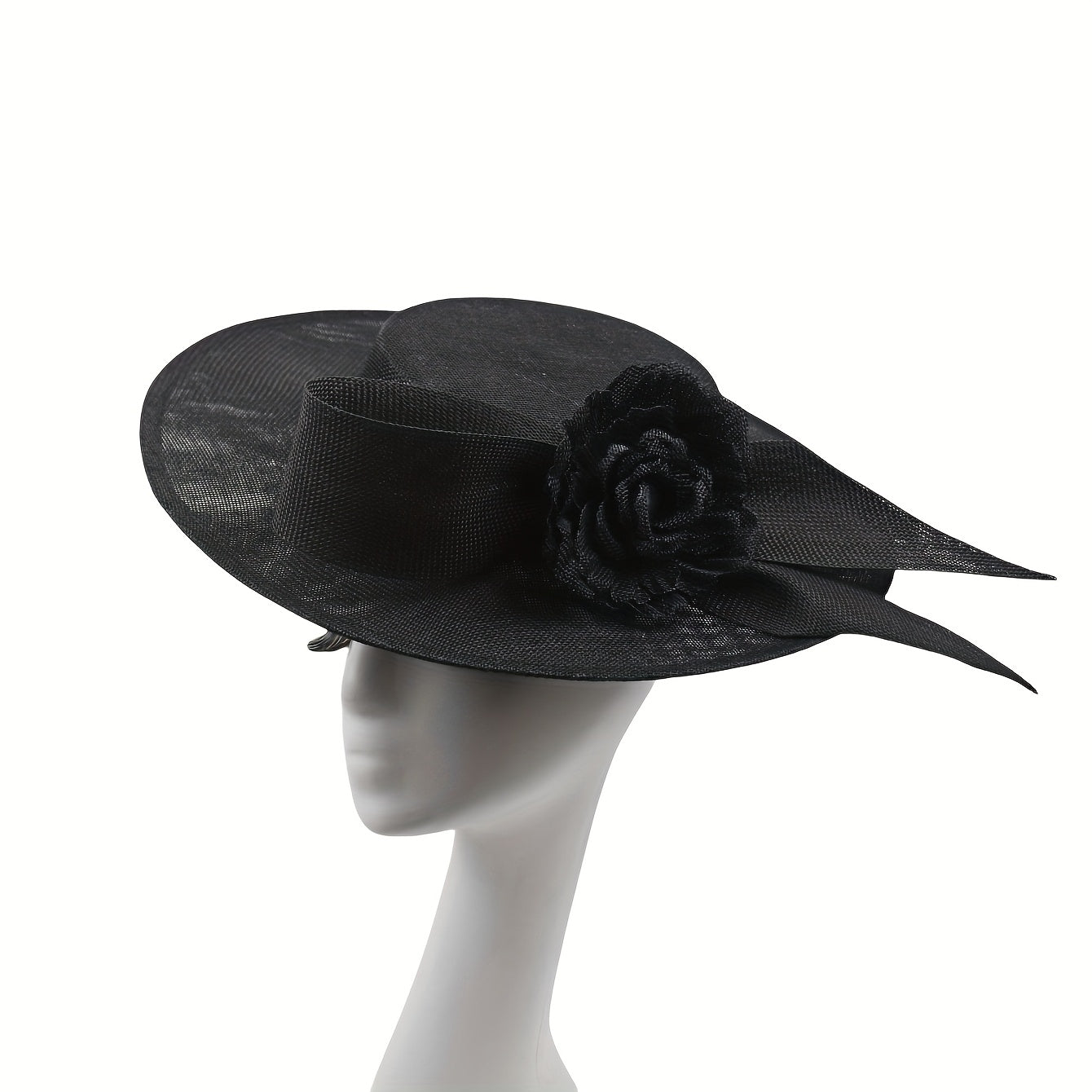 Royal Fascinator Hat with Floral Accent for Women Tea Parties Weddings