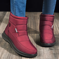Women's Winter Thermal Snow Boots-Non slip Fleece Lined Outdoor Ankle Boots