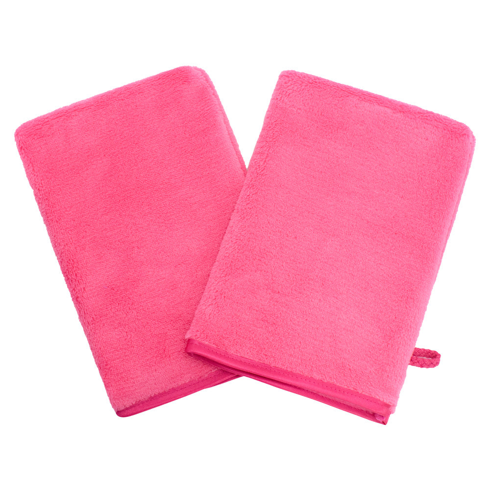 Reusable Makeup Remover Wipes Gloves Washcloths Coral Velvet Face Cloths