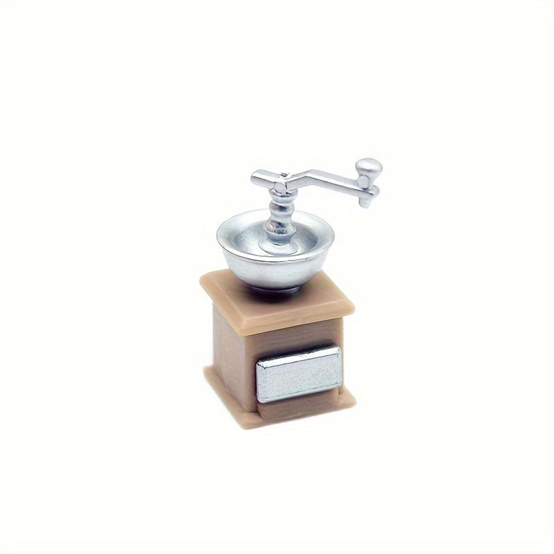 1:12 Scale Vintage Coffee Grinder Kitchen Ornament ABS Material
