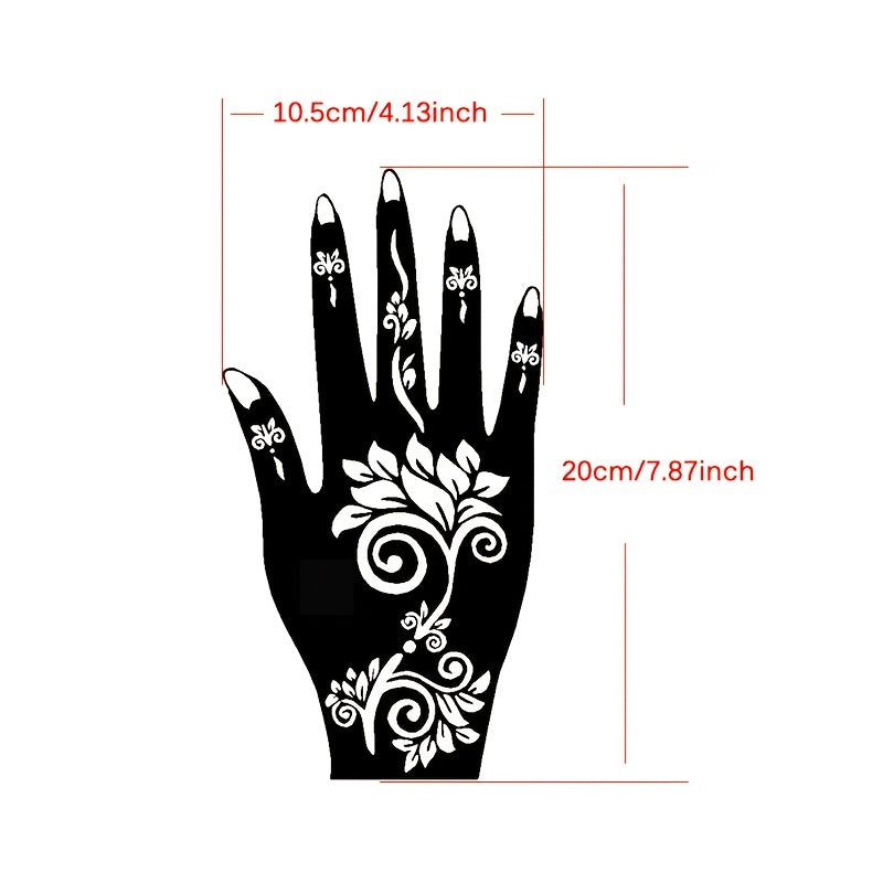 Waterproof Sweatproof Body Paint Pigment Paste - Hand Pattern Template