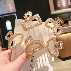 5pcs Mini Alloy Grab Clip Golden Hair Clip for Women