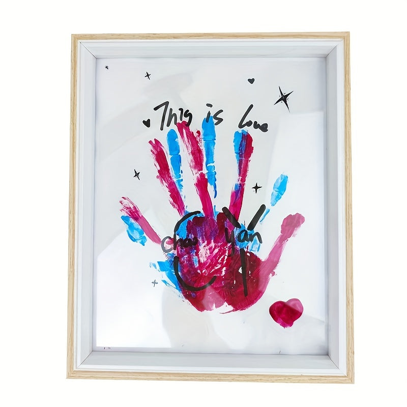DIY Hand And Foot Print Set With Photo Frame 25 4 Cm Minimalist Picture Frame