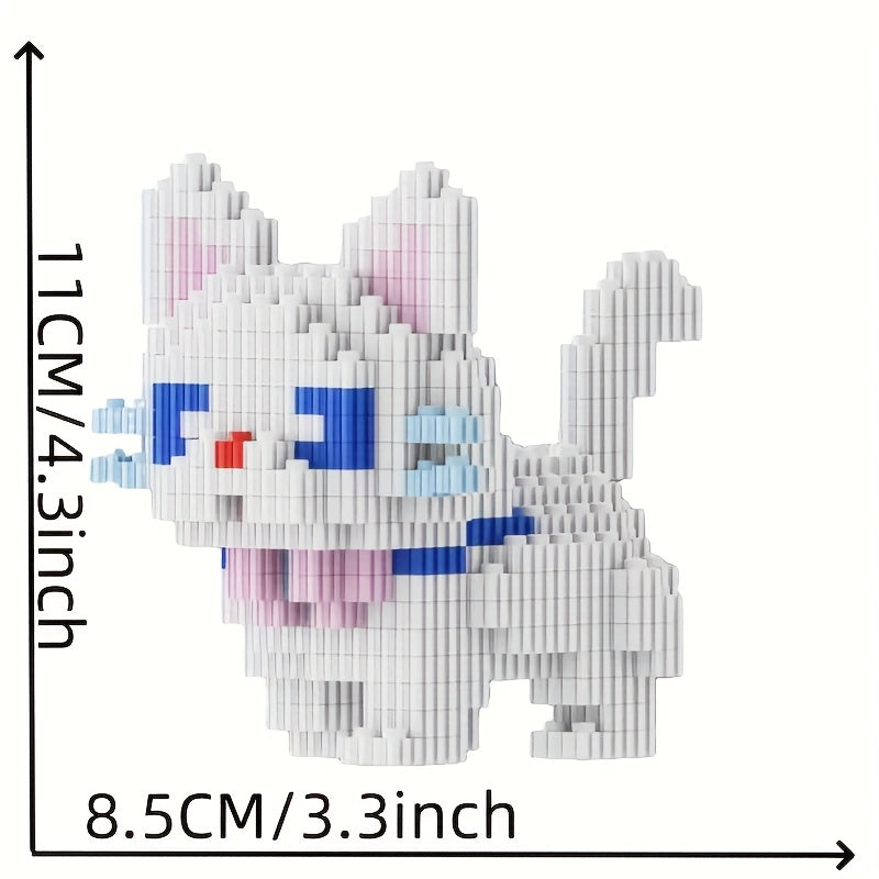 3D Cat Building Kit Animal Model Toy Creative Plastic DIY