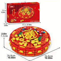 WOMA Chinese Year Blocks Candy Box Puzzle Shape Recognition Ideal for Kids