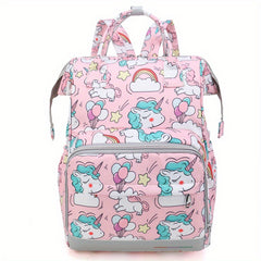 Stylish Mother Baby Backpack Independent Bottle Storage Insulated Large Capacity