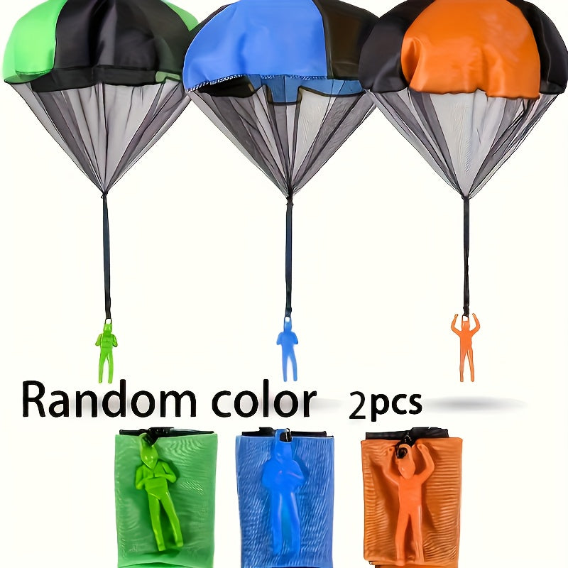 Colorful Hand Thrown Parachute Toy Soldier - Outdoor Fun