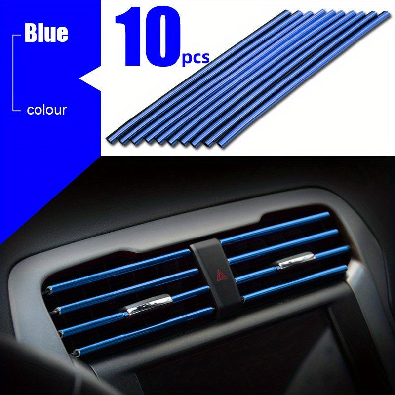 U-shaped Car Air Outlet Decorative Strip Soft Interior Accessory