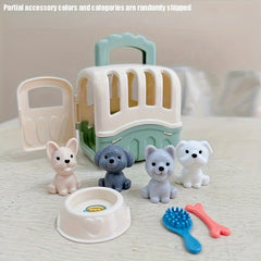 Puppy & Kitten Pet Toy Set for Kids' Pretend Play