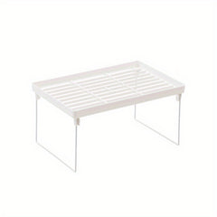 1pc Single Layer Bookshelf Countertop Storage Rack Foldable