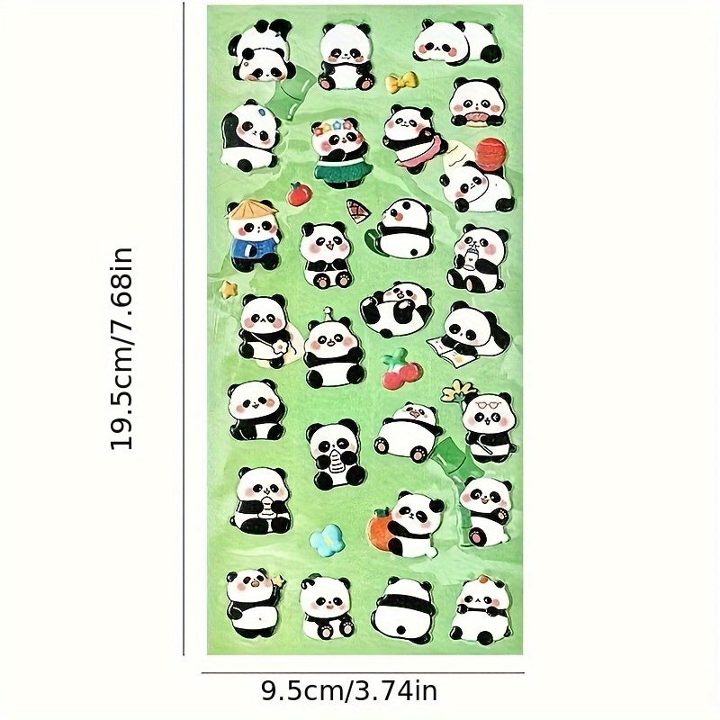 Cute 3D Panda Bubble Stickers Self Adhesive Decals for DIY Phone