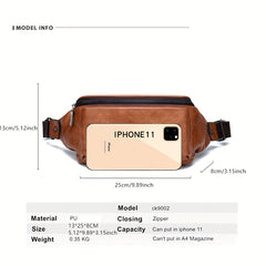 Men's Casual Waist Bag Travel Crossbody