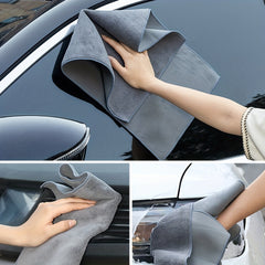 5pcs Car Drying Towel Chamois Microfiber Double Sided Auto Cleaning Quick Dry