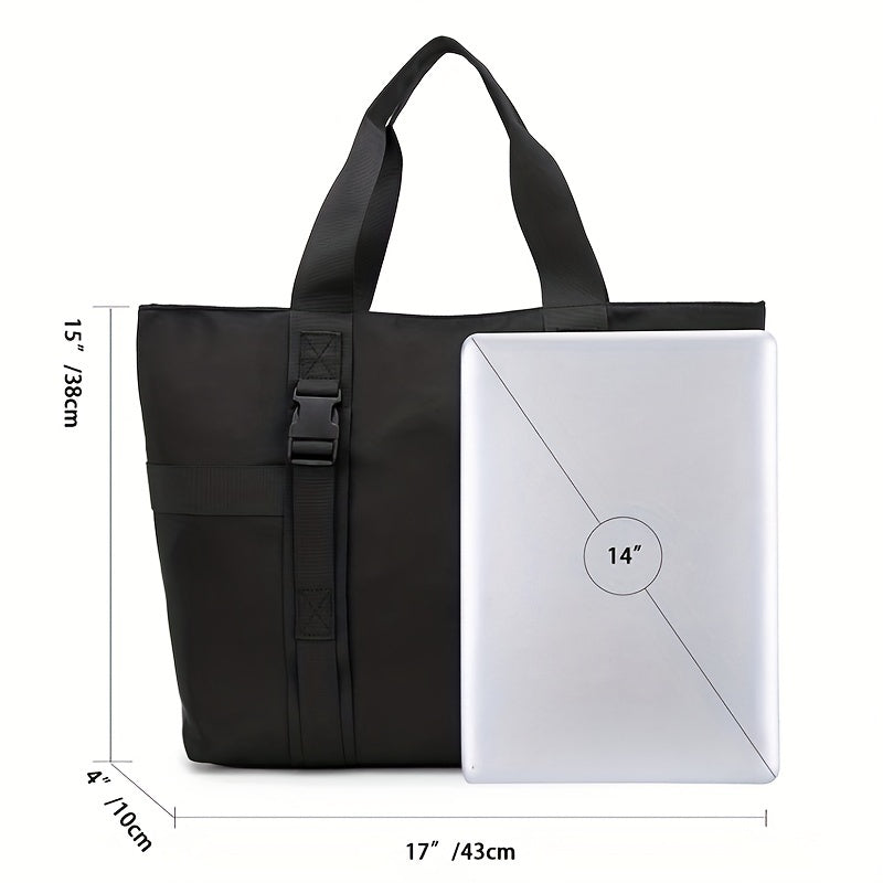 Men's Solid Casual Tote Bag