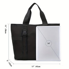 Men's Solid Casual Tote Bag