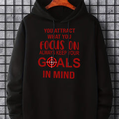 'Keep Your Goals In Mind' Print Hoodie