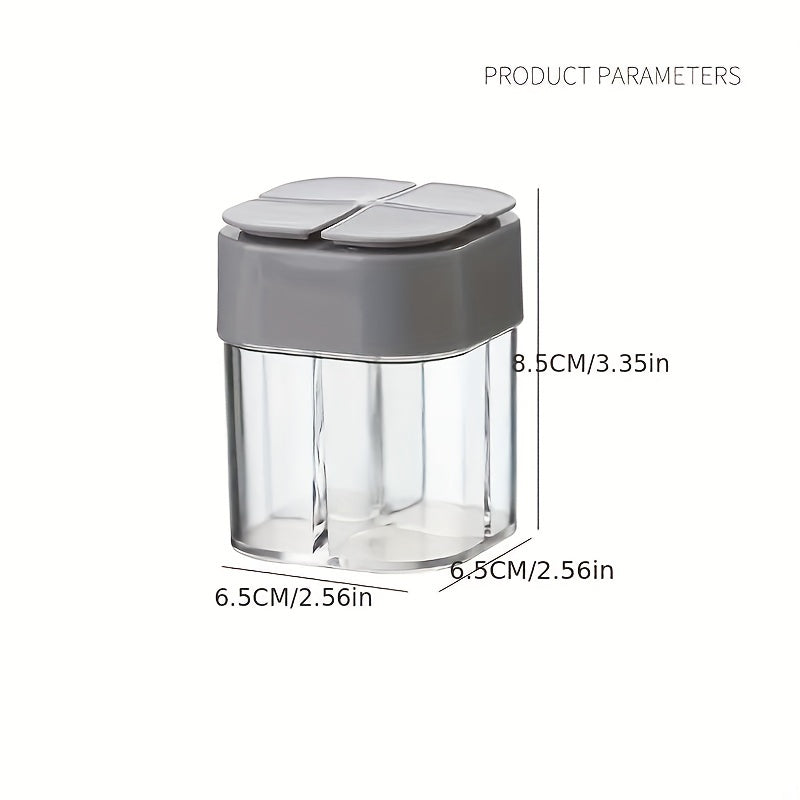 4in1 Seasoning Bottle Spice Shakers MSG Salt Pepper Storage