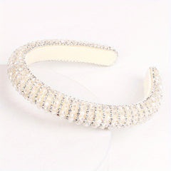 Baroque Rhinestone Beaded Headband Glitter Head Hoop Hair Accessories