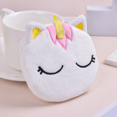 Girls Plush Unicorn Coin Purse Wallet Backpack Pendant