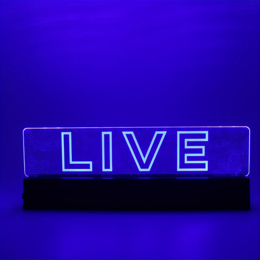 Live Signs Led Signs Signs For Wall Decor Live Sign For Studio Game Room Broadca