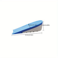 TPE Heightened Insole Height Increase Half Shoes Pad Men Women Silicone Gel