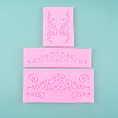 7pcs European Style Embossed Silicone Mold Sets