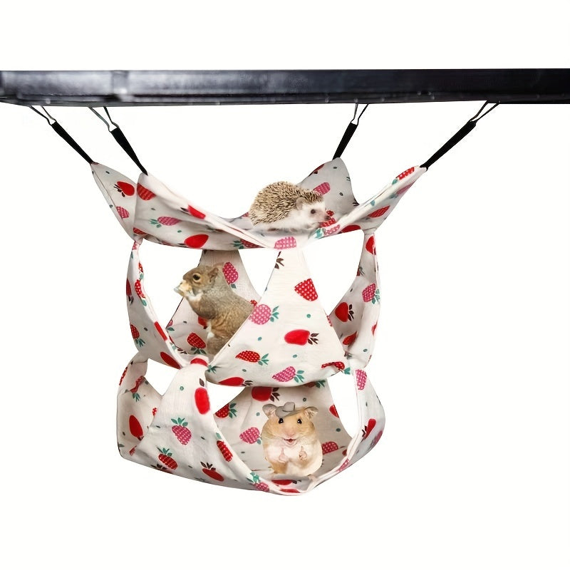 Cozy Hanging Hammock for Small Animals Single/Double/Triple Layer Options