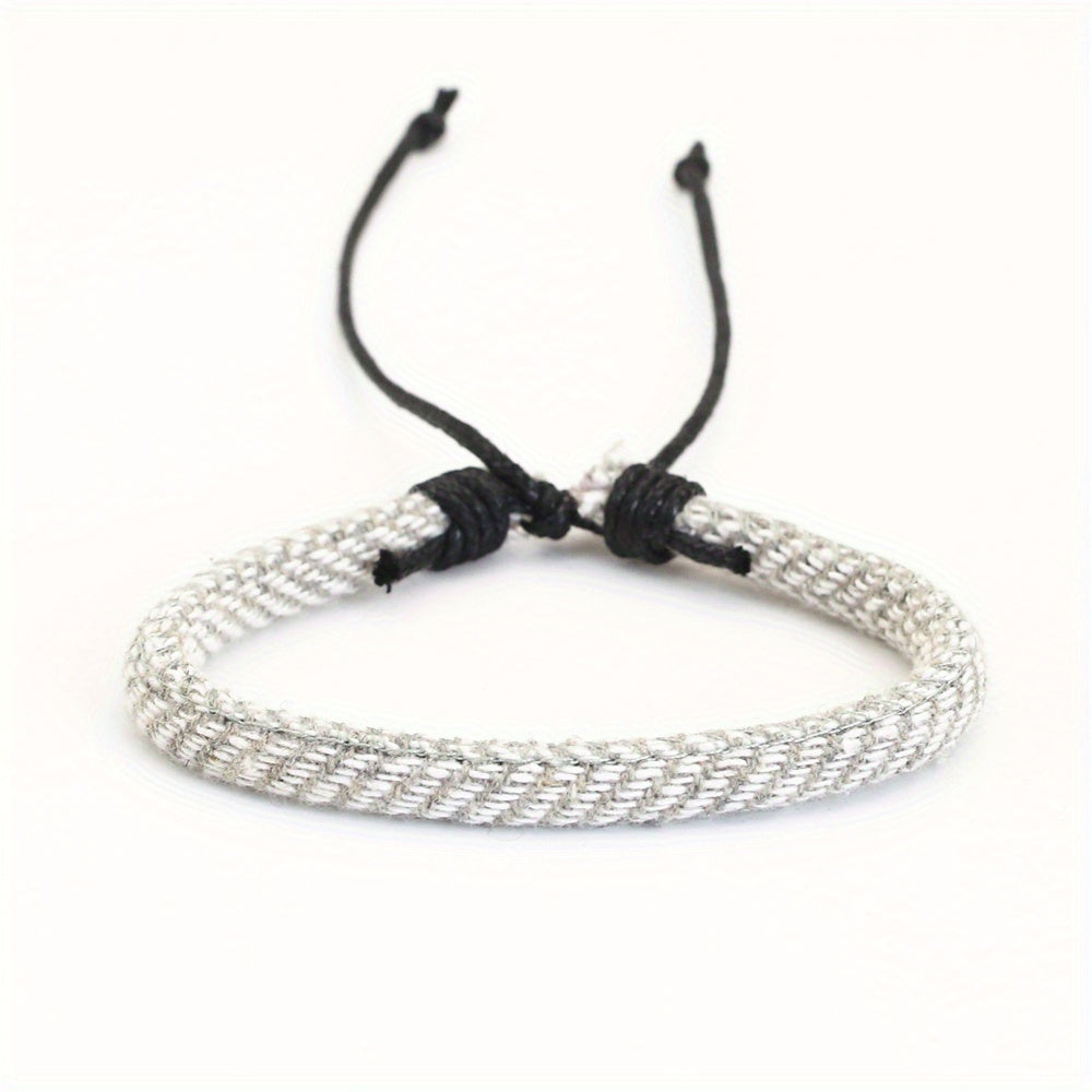 Ethnic Style Pattern Printing Woven Bracelet Men's Novelty Casual Gift Jewelry