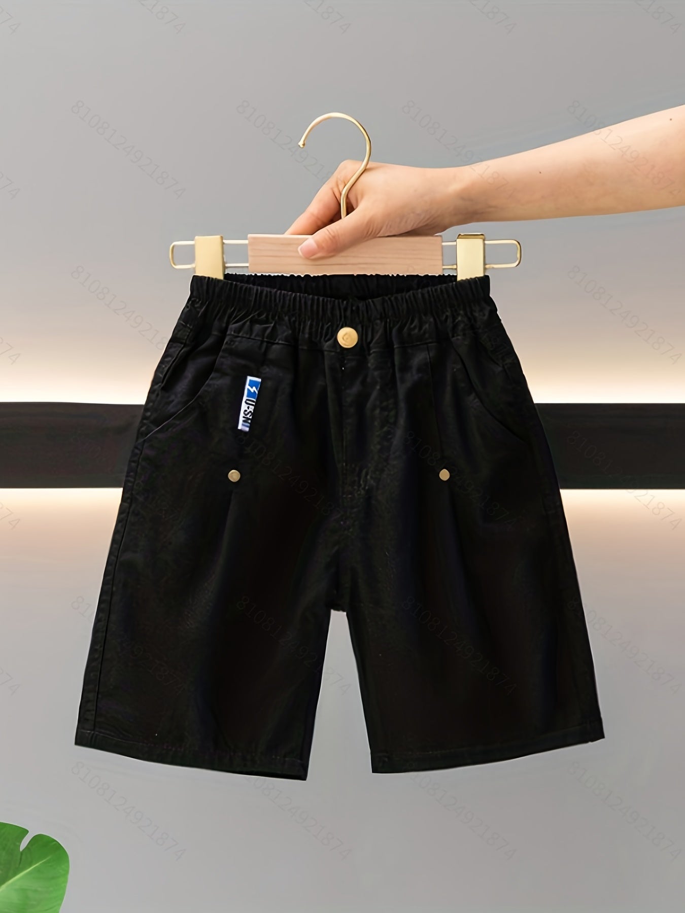 Boy's Cargo Elastic Waist Shorts w/ Pockets