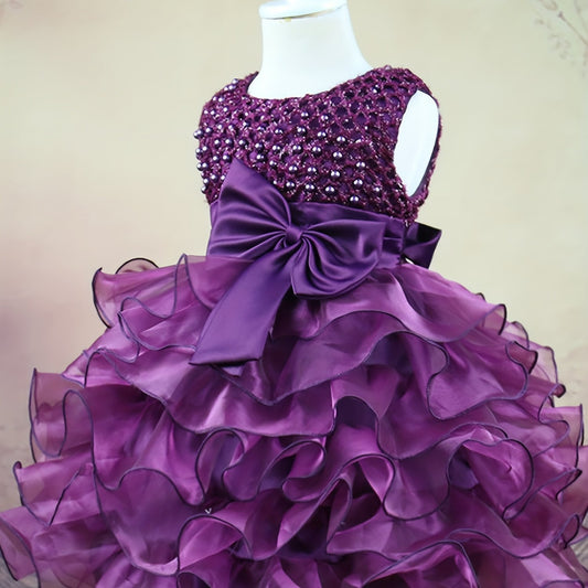 Baby Girls Mesh Sleeveless Princess Dress Clothes