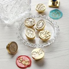 Lily Stamp Head Mushroom Cluster Flat Pattern Envelope Seal