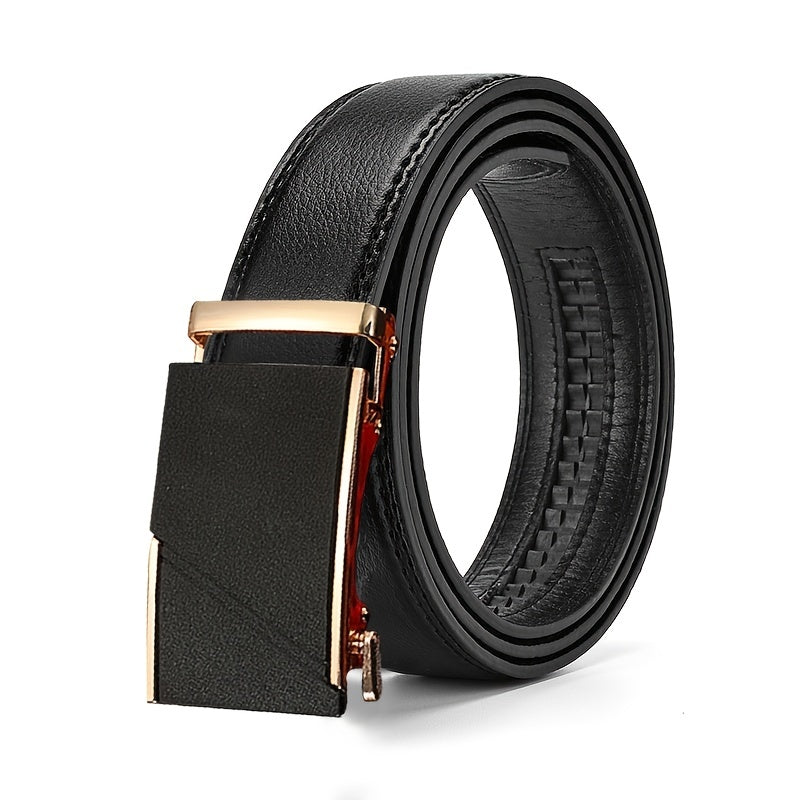 Men's PU Leather Automatic Buckle Belt Wedding Daily