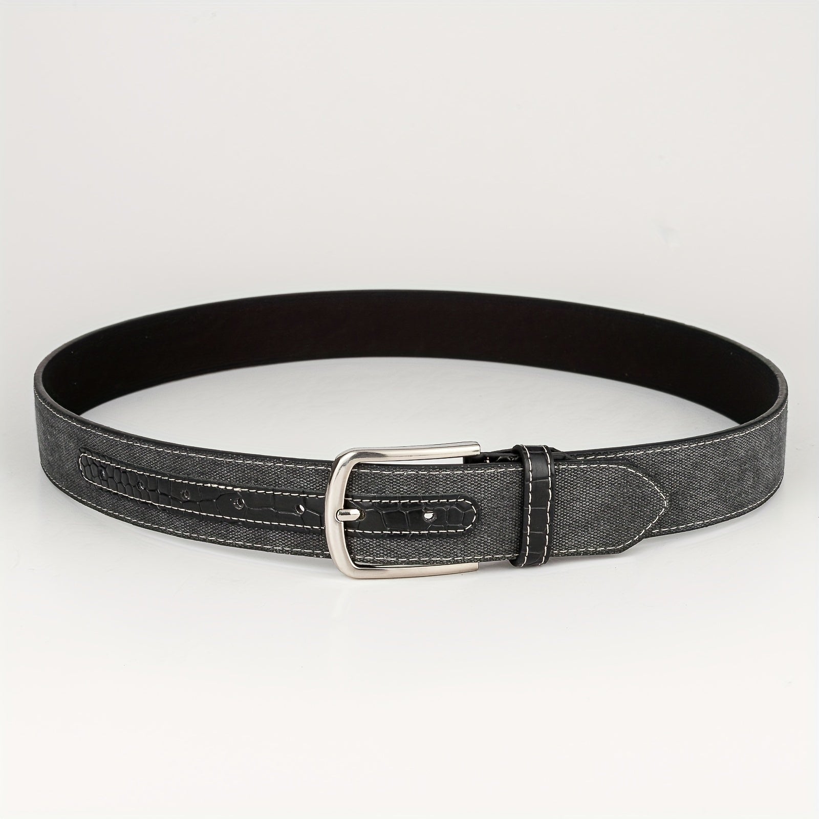 Men's PU Denim Belt Casual Sports All-match Belt