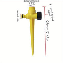 Adjustable Spiked Rocker Impact Sprinkler Garden Agriculture Watering Nozzle