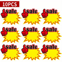 10pcs Promotional Advertising Paper Tags for Retail Stores