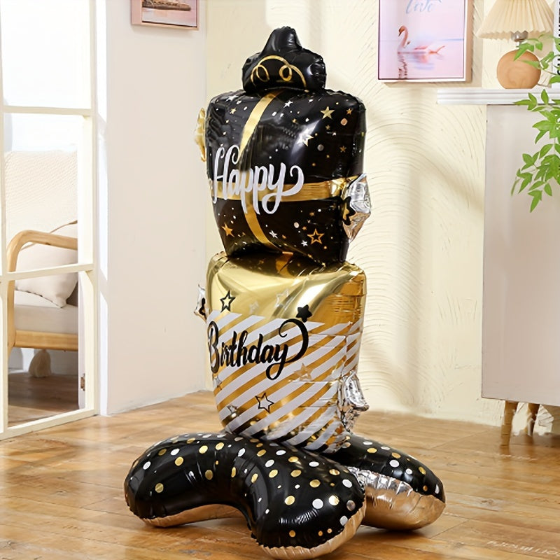 Standing Birthday Cake Balloon Decoration