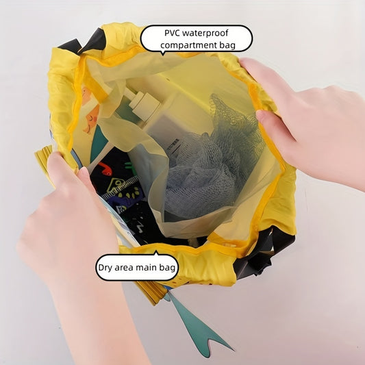Portable Wet Dry Storage Pouch for Clothes Shoes Swimwear