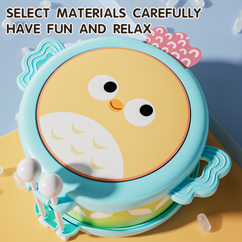 Infant Bird Drum Set with Cymbals and Drumsticks