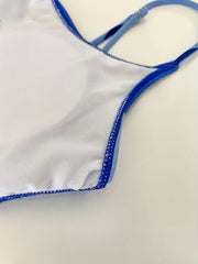 Scoop Neck Drawstring Swimsuit High Stret Women's Swimwear