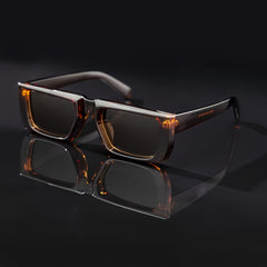 Women's Square Frame Sunglasses Translucent Sunscreen Glasses