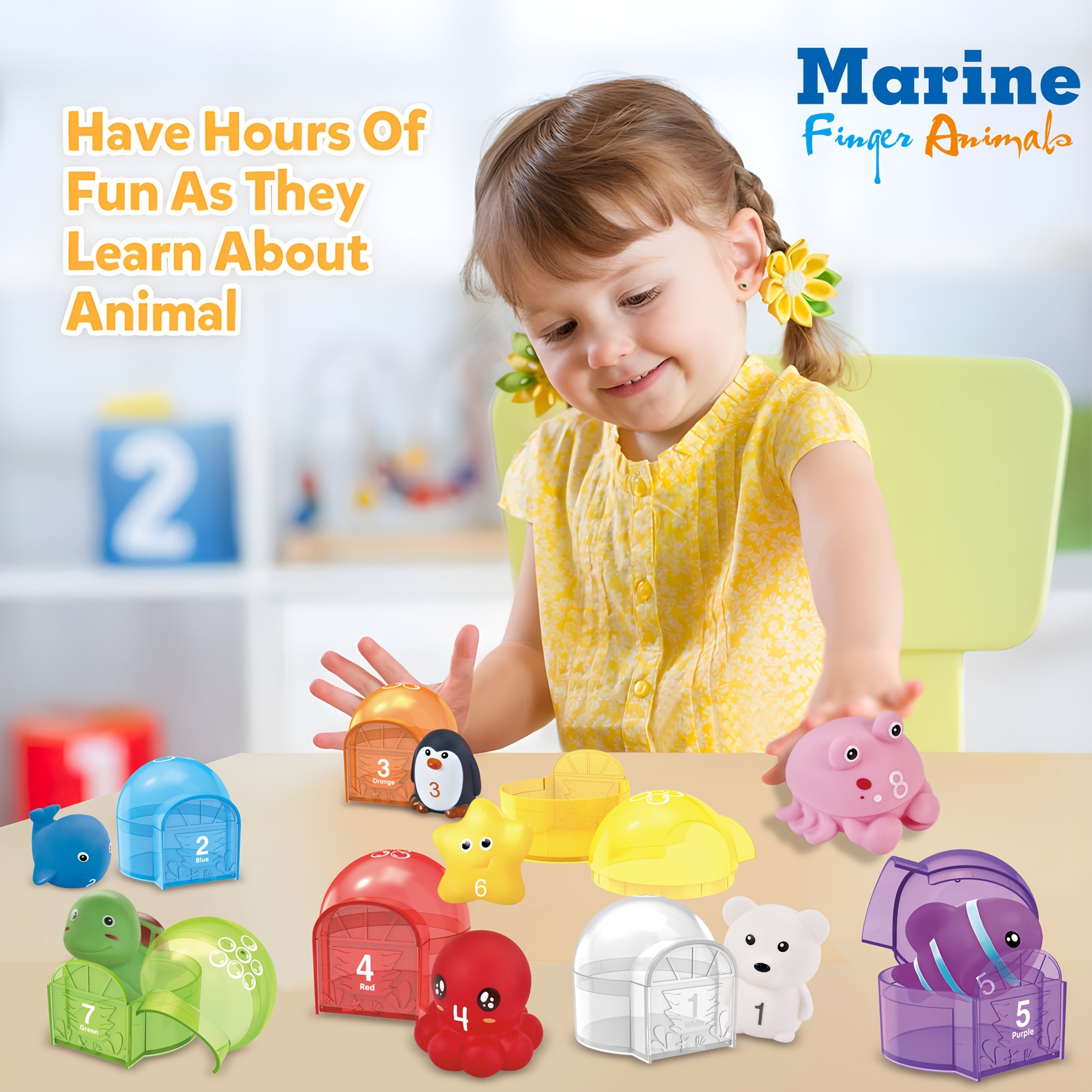 Ocean Animal Finger Toys Set