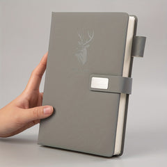 A5 360-Page Faux Leather Buckle Notebook - Home Office & Study Notepad