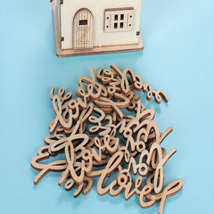 18pcs Wedding LOVE Party Confetti Decoration Wooden Sign