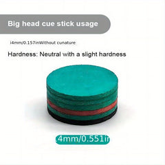 2pcs Professional Six Layer Snooker Head Billiards Accessories
