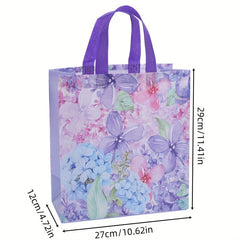 Flower Pattern Gift Bag Non woven Shopping Storage Handbag