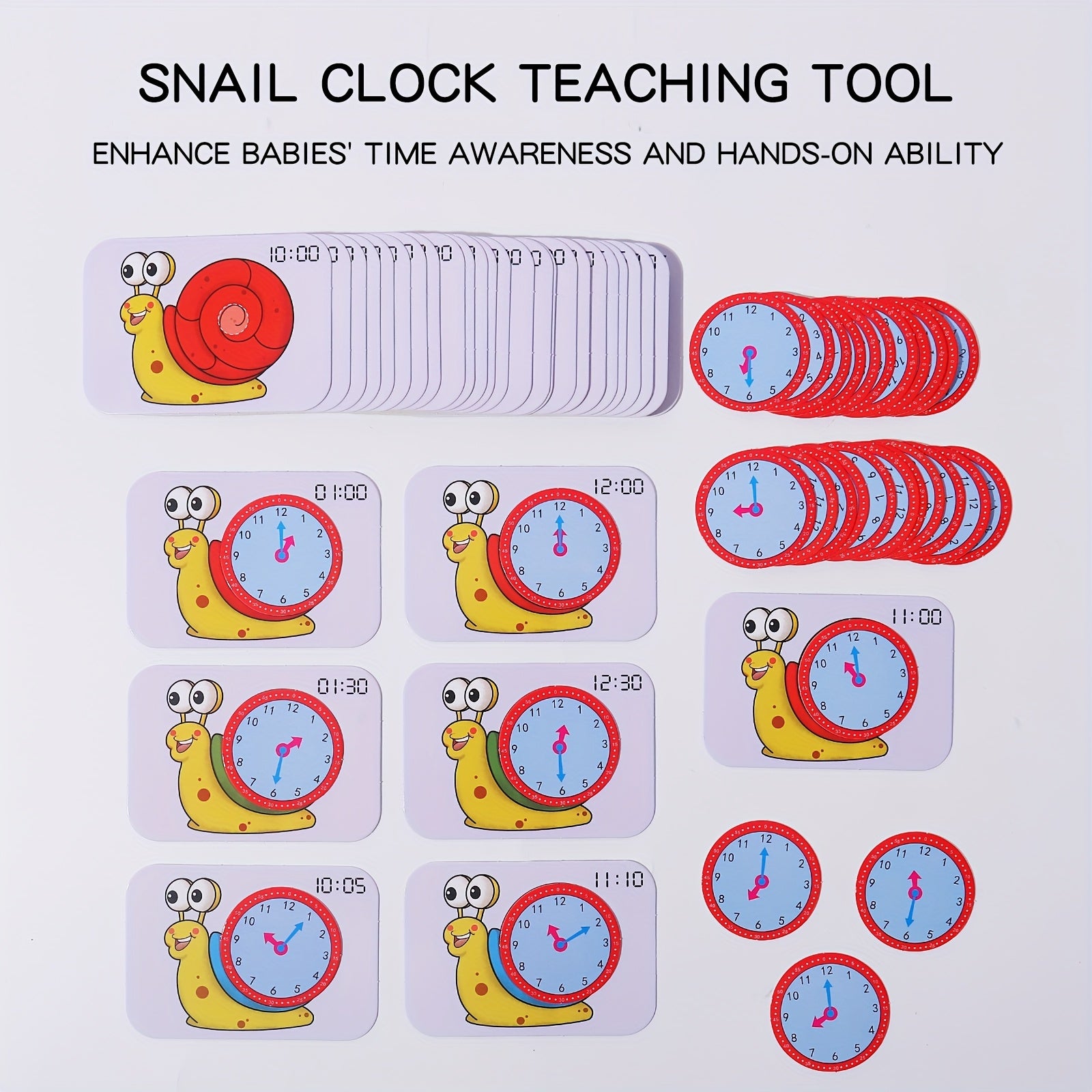 Interactive Learning Clock Toy for Kids Educational Time Teaching Tool