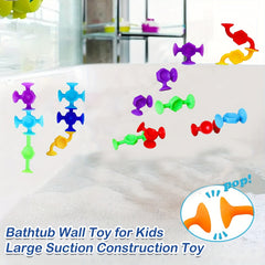 Suction Cup Building Toys Set for Kids with Storage Eggshell