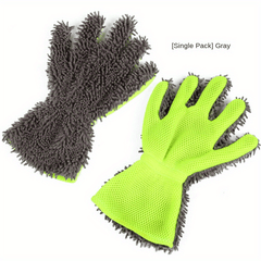 Microfiber Car Cleaning Gloves Soft Absorbent Brush for Washing Drying Cars Moto