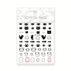 Cartoon Dog Kitten Nail Sticker DIY Decorative Sticker